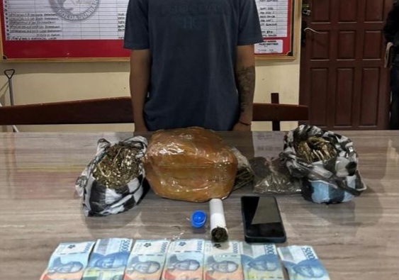 Sat Narkoba Polresta Bukittinggi Tangkap Dua Pengedar Ganja di Dua Lokasi Terpisah
