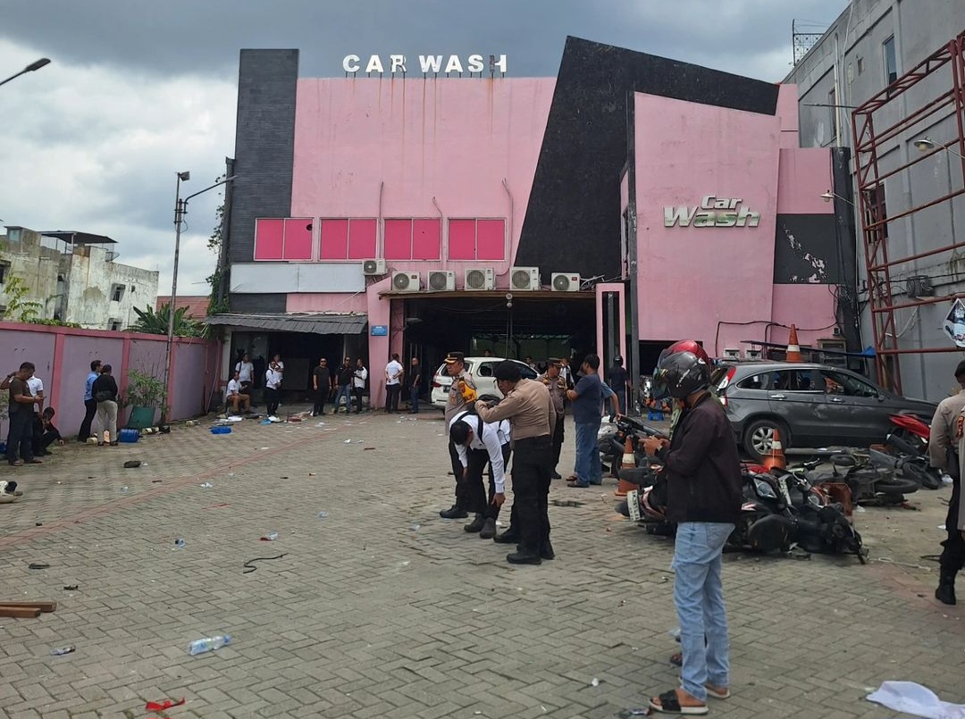 Keributan Melibatkan Ormas Terjadi Car Wash di Pekanbaru, Sempat Gegerkan Warga dan Picu Kemacetan